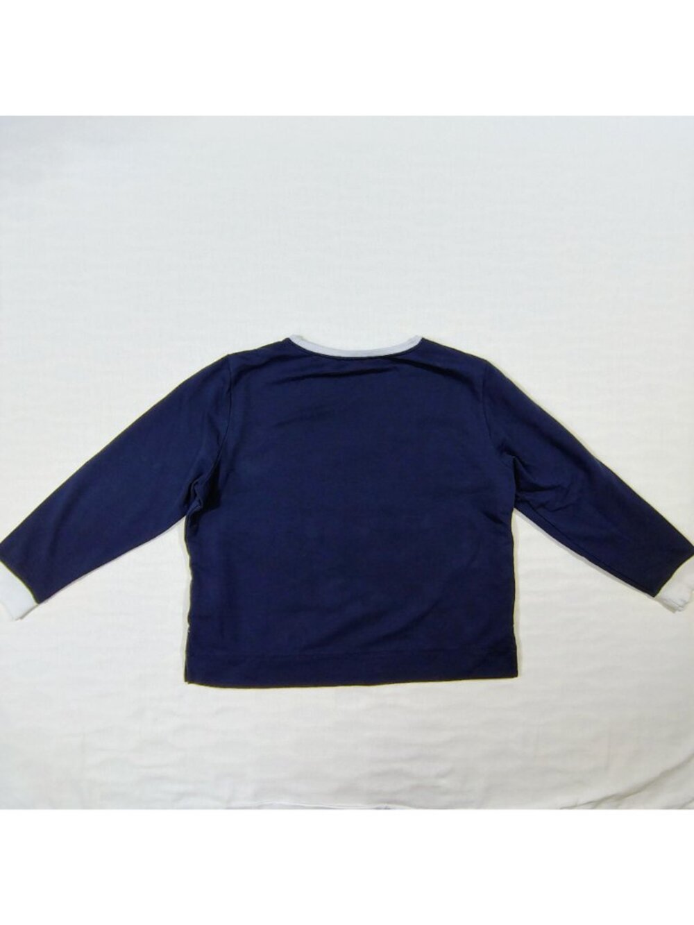 Nautica Long Sleeve Shirt Womens XXL Navy Fleece Stars Patriotic Crew Neck - Picture 3 of 14